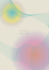 Minimal Minimal Geometric Vector Poster Design with Lines and Gradient Colorful Circles. Collection of Abstract Backgrounds for Covers, Flyers, Templates, Booklets, Cards, Brochures, Branding, etc.