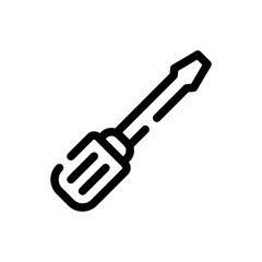 screwdriver line icon