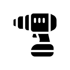 drilling machine glyph icon