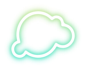 Collection of cloud neon