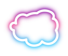 Collection of cloud neon