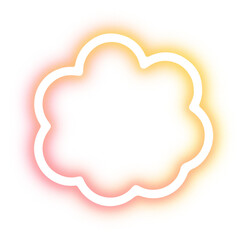 Collection of cloud neon