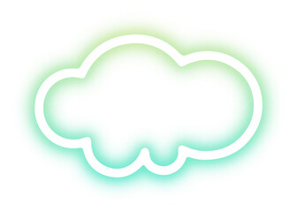 Collection of cloud neon