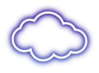 Collection of cloud neon