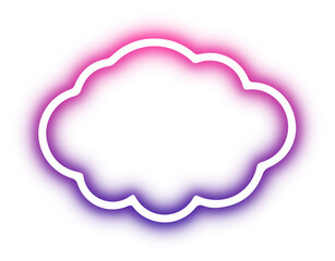 Collection of cloud neon