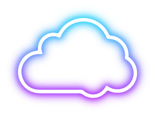 Collection of cloud neon