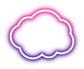 Collection of cloud neon