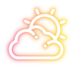 Collection of cloud neon