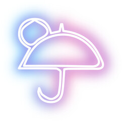 Collection of cloud neon