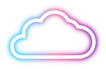 Collection of cloud neon
