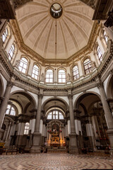 Fototapeta na wymiar Venice, Italy - October 2022: Interior of Santa Maria della Salute church