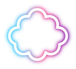 Collection of cloud neon