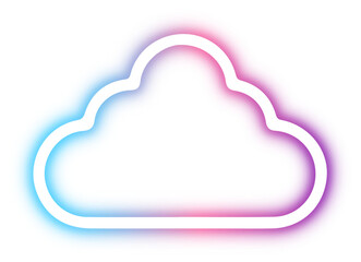 Collection of cloud neon