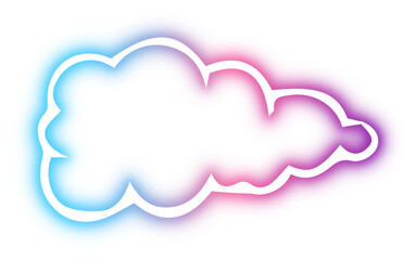 Collection of cloud neon