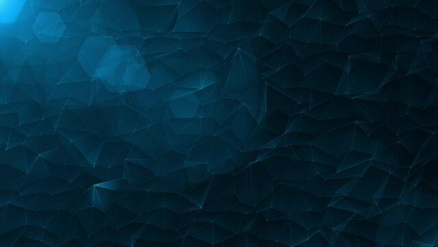 Waving geometric polygon mir shapes with dots for connection. Motion Graphic background animation texture backdrop. For background.