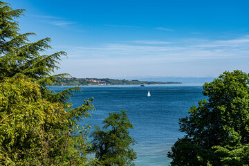 Fototapeta na wymiar View of the biggest German lake called Lake Constance