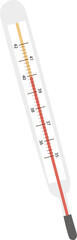 Thermometer flat icon Health care Measuring temperature