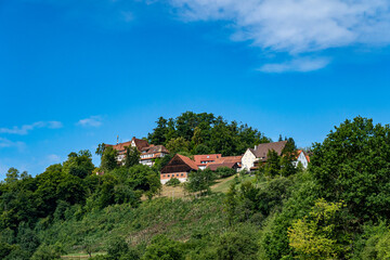 Little village in the middle of the German countryside