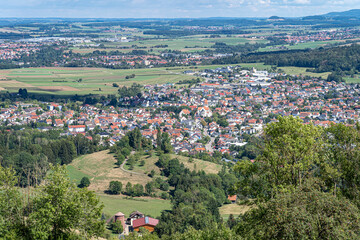 Little village in the middle of the German countryside