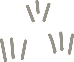 Hand drawn doodle element flat icon