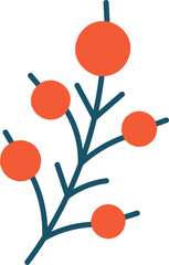 Hand drawn fruit doodle element flat icon