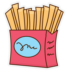 french fries illustration