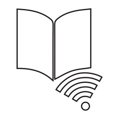 Book, online education icon