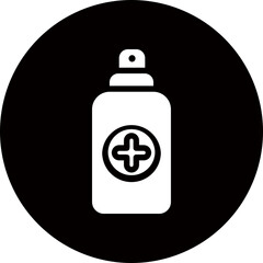 spray glyph icon
