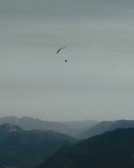 Paraglider in the mountains