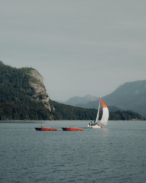 Sailboat on the lake
