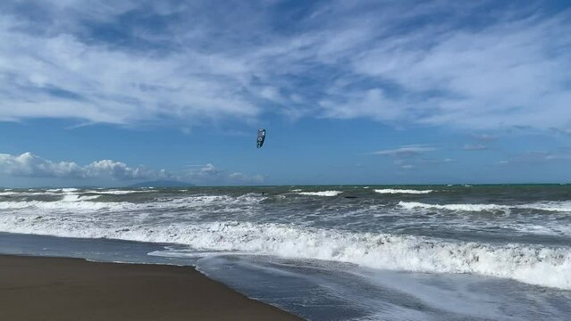 Windurfing, storm, sea, sun,