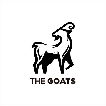 Goat illustration designs logo