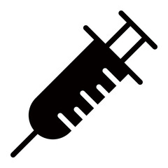 syringe glyph icon