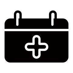 Obraz premium calendar glyph icon