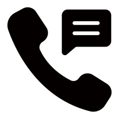 emergency call glyph icon