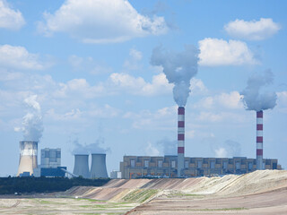 Panoramic view of the Belchatow power plant