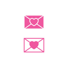 Love letter logo icon or illustration