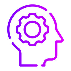 thinking gradient icon