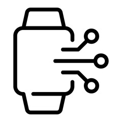 SMARTWATCH line icon