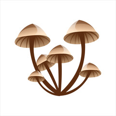 mushroom illustration gradient design