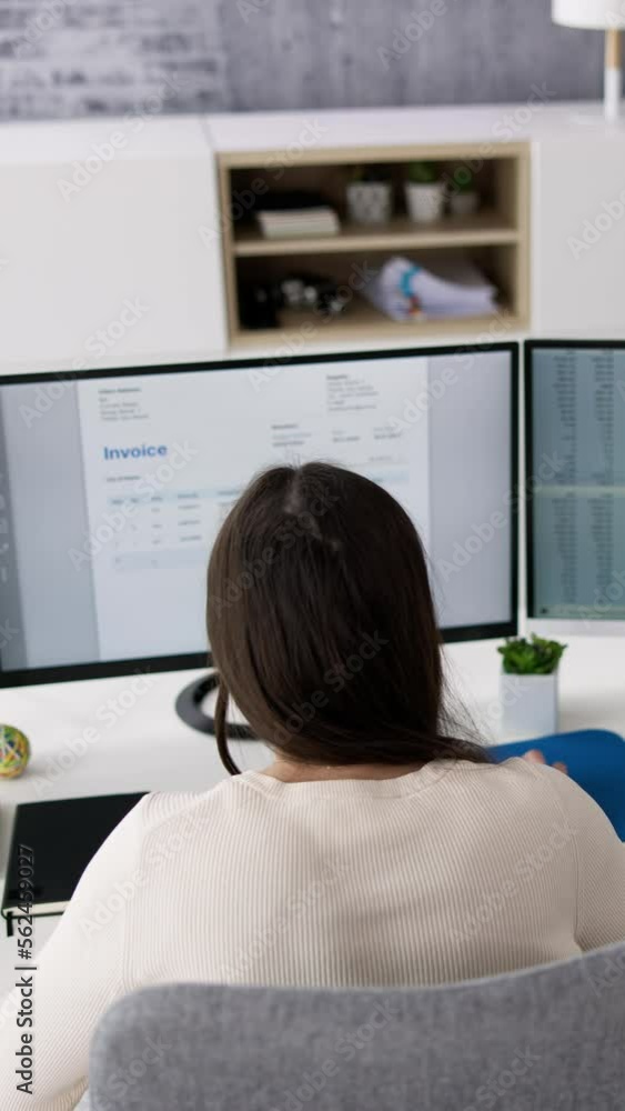 Poster using corporate invoice spreadsheet