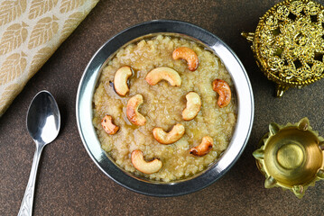 Sakkarai Pongal is a traditional sweet based rice dish famous in South India.