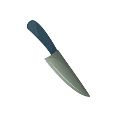 Camping knife insulated on white background. Kitchen knife. vector illustration