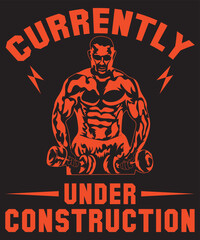 Currently Under Construction T-Shirt Design Template