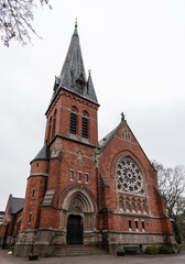 Fototapeta na wymiar Gustaf Adolfskyrkan (Gustaf Adolf Church) 