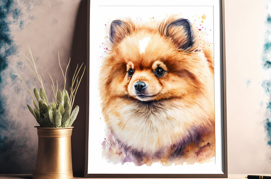 Intricate Watercolor Dog Portraits, A Fusion of Love, Color, and Creativity, generative ai.