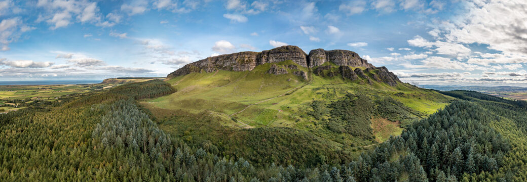 Aerial view of St. Aidans at Magilligan in Northern Ireland, UK