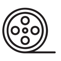film reel line icon
