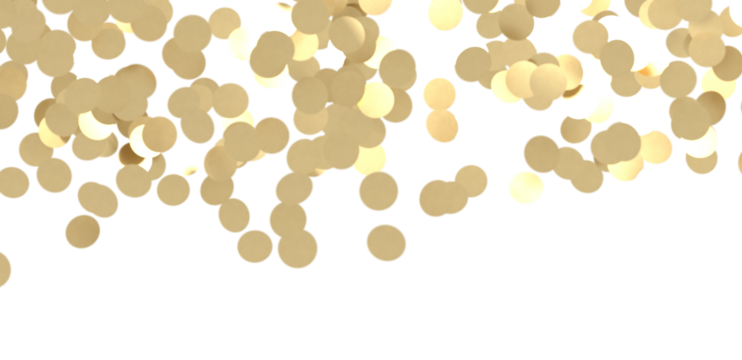  Golden Confetti's PNG