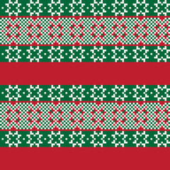 Argyle Fair Isle Seamless Pattern Design